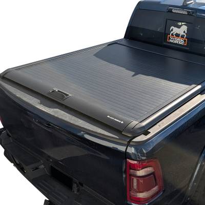 Black Horse Off Road - Back Track Manual Retractable Tonneau Cover-Black-2019-2025 Ram 1500|Black Horse Off Road - Image 2
