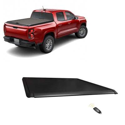 Back Track Manual Retractable Tonneau Cover-Black-2015-2025 GMC Canyon/2015-2025 Chevrolet Colorado|Black Horse Off Road