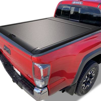 Black Horse Off Road - Back Track Manual Retractable Tonneau Cover-Black-2016-2023 Toyota Tacoma|Black Horse Off Road - Image 2