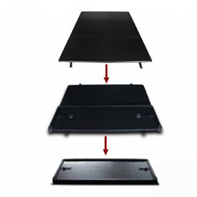 Black Horse Off Road - Hard Tonneau Cover-Black-GMC Sierra 3500 HD/GMC Sierra 2500 HD/Chevrolet Silverado 3500 HD/Chevrolet Silverado 2500 HD|Black Horse Off Road - Image 4