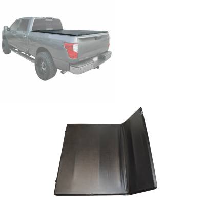Premier Soft Tonneau Cover-Black-2005-2024 Nissan Frontier|Black Horse Off Road