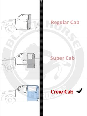 Black Horse Off Road - ARMOUR Heavy Duty Steel Running Boards-Black-Silverado and Sierra|Black Horse Off Road - Image 11