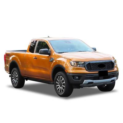 STORM Running Boards-Black-2019-2025 Ford Ranger /2019-2025 Ford Ranger |Black Horse Off Road
