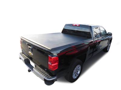 Black Horse Off Road - Premier Soft Tonneau Cover-Black-2015-2019  Sierra 3500 HD/2015-2019  Silverado 2500 HD/2019-2022  Sierra 1500 Limited/2019-2021  Silverado 1500 LD/2014-2018  Sierra 1500/2014-2018  Silverado 1500|Black Horse Off Road - Image 2