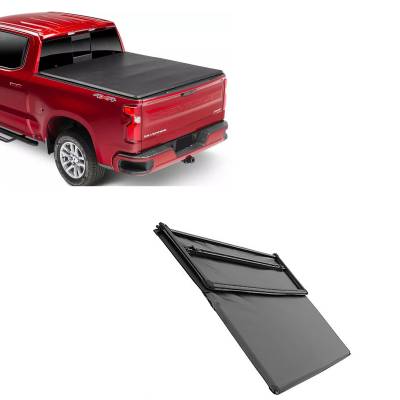 Black Horse Off Road - Premier Soft Tonneau Cover-Black-2019-2024 GMC Sierra 1500/2019-2024 Chevrolet Silverado 1500|Black Horse Off Road - Image 2