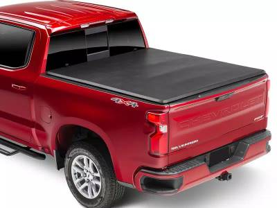 Black Horse Off Road - Premier Soft Tonneau Cover-Black-2019-2024 GMC Sierra 1500/2019-2024 Chevrolet Silverado 1500|Black Horse Off Road - Image 6