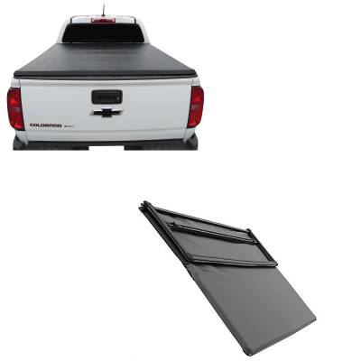 Black Horse Off Road - Premier Soft Tonneau Cover-Black-2015-2024 GMC Canyon/2015-2024 Chevrolet Colorado|Black Horse Off Road - Image 1