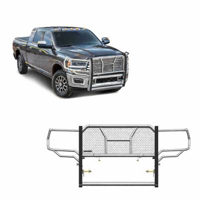 RUGGED HD Grille Guard-Stainless Steel-2019-2024 Ram 2500/Ram 3500|Black Horse Off Road