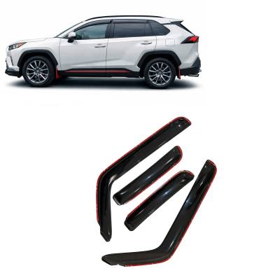 Black Horse Off Road - Black Horse Off Road [BHOR] |In Channel Rain Guard/Wind Deflectors|1996-2024 Chevrolet Express |Smoke,4Pcs|#1494255IN - Image 2