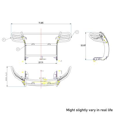 Black Horse Off Road - Grille Guard-Black-2011-2015 Ford Explorer|Black Horse Off Road - Image 6