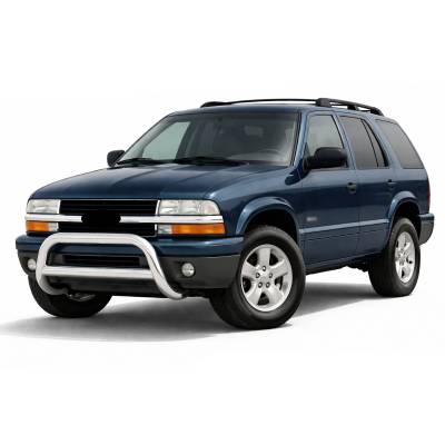 Black Horse Off Road - A Bar-Stainless Steel-1998-2004 Chevrolet S10 Blazer/1998-2004 Chevrolet Blazer/1998-2002 GMC S15 Jimmy/1998-2001 Oldsmobile Bravada/1998-2003 Isuzu Hombre/1998-2004 GMC S-Series Pick-up|Black Horse Off Road - Image 2