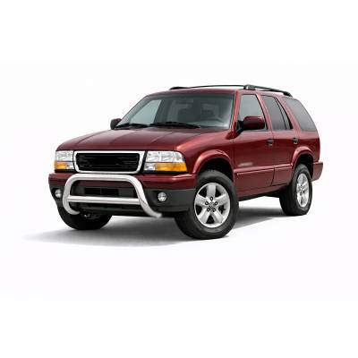 Black Horse Off Road - A Bar-Stainless Steel-1998-2004 Chevrolet S10 Blazer/1998-2004 Chevrolet Blazer/1998-2002 GMC S15 Jimmy/1998-2001 Oldsmobile Bravada/1998-2003 Isuzu Hombre/1998-2004 GMC S-Series Pick-up|Black Horse Off Road - Image 3