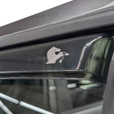Black Horse Off Road - Black Horse Off Road [BHOR] |In Channel Rain Guard/Wind Deflectors|2019-2024 Ram 1500 Crew Cab|Smoke,4Pcs|#1494806IN - Image 7