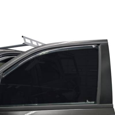 Black Horse Off Road - Black Horse Off Road [BHOR] |In Channel Rain Guard/Wind Deflectors|2019-2024 Ram 1500 Crew Cab|Smoke,4Pcs|#1494806IN - Image 8