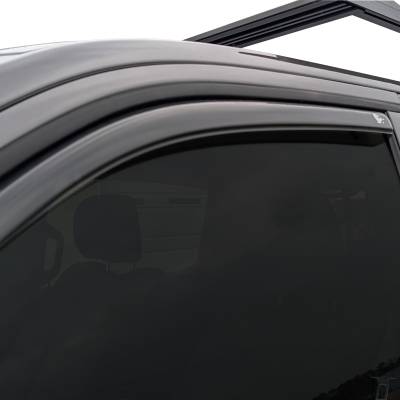 Black Horse Off Road - Black Horse Off Road [BHOR] |In Channel Rain Guard/Wind Deflectors|2019-2024 Ram 1500 Crew Cab|Smoke,4Pcs|#1494806IN - Image 10