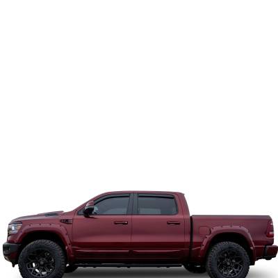 Black Horse Off Road - Black Horse Off Road [BHOR] |In Channel Rain Guard/Wind Deflectors|2019-2024 Ram 1500 Crew Cab|Smoke,4Pcs|#1494806IN - Image 12