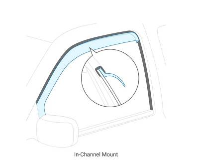 Black Horse Off Road - Black Horse Off Road [BHOR] |In Channel Rain Guard/Wind Deflectors|2019-2024 Ram 1500 Crew Cab|Smoke,4Pcs|#1494806IN - Image 25