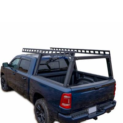 Black Horse Off Road - Base K2 Over Cab Rack-Black-2004-2026 Silverado&Sierra 1500&Titan|2009-2026 Dodge Ram 1500|2011-2026 Ram 2500|2001-2026 F-150|2022-2026 F-150 Lightning|2007-2026 Tundra|Black Horse off Road - Image 4
