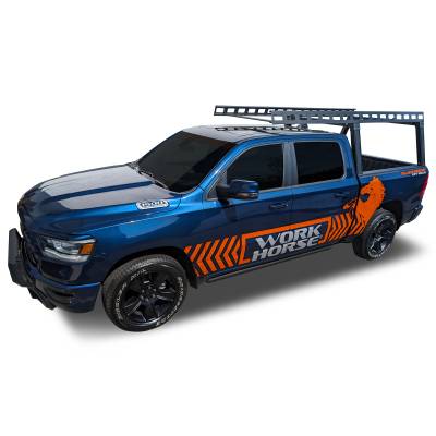 Black Horse Off Road - Base K2 Over Cab Rack-Black-2004-2026 Silverado&Sierra 1500&Titan|2009-2026 Dodge Ram 1500|2011-2026 Ram 2500|2001-2026 F-150|2022-2026 F-150 Lightning|2007-2026 Tundra|Black Horse off Road - Image 10