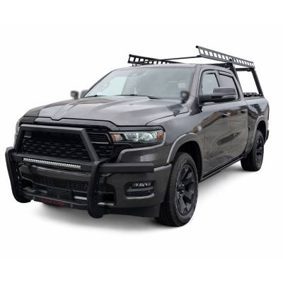 Black Horse Off Road - RAMBLER Grille Guard With 30" LED Bar Single Row-Black-2019-2023 Ram 1500|Black Horse Off Road - Image 2