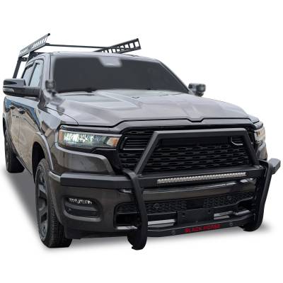 Black Horse Off Road - RAMBLER Grille Guard With 30" LED Bar Single Row-Black-2019-2023 Ram 1500|Black Horse Off Road - Image 6