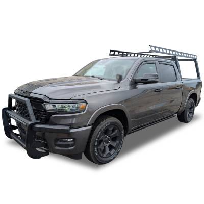 Black Horse Off Road - RAMBLER Grille Guard With 30" LED Bar Single Row-Black-2019-2023 Ram 1500|Black Horse Off Road - Image 9