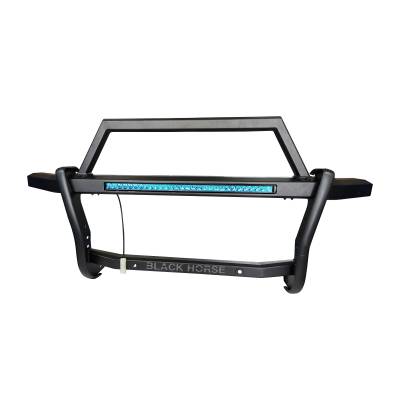Black Horse Off Road - RAMBLER Grille Guard With 30" LED Bar Single Row-Black-2019-2023 Ram 1500|Black Horse Off Road - Image 27