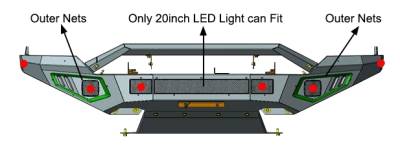 Black Horse Off Road - ARMOUR II HD Front Bumper Only-Matte Black-2016-2018 Chevy Silverado 1500/2019-2021 Silverado 1500 LD|Black Horse Off Road - Image 6