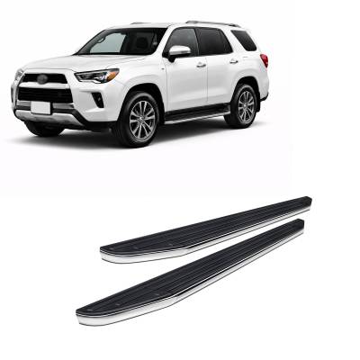 Black Horse Off Road - PREMIUM Running Boards-Black & Silver-2025-2025 Toyota 4Runner|Black Horse Off Road - Image 2