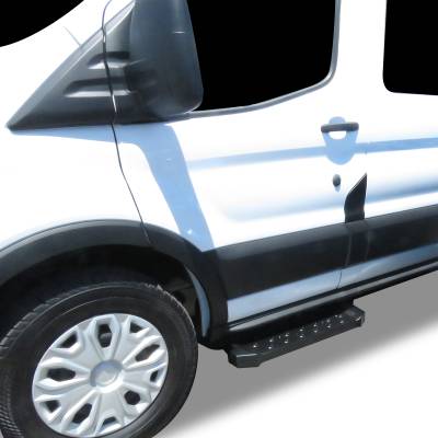 Black Horse Off Road - SPARTAN Running Boards-Black-2022-2026 Ford E-Transit|Black Horse Off Road - Image 4