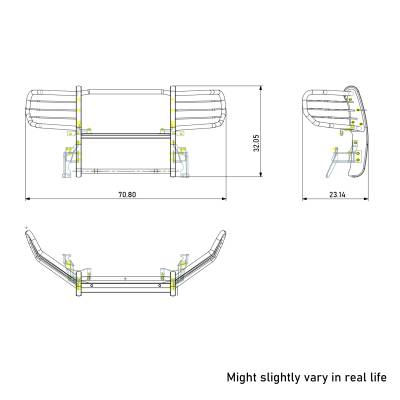 Black Horse Off Road - Grille Guard-Black-2022-2025 Ford Maverick|Black Horse Off Road - Image 15
