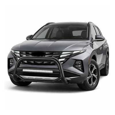 Black Horse Off Road - MAX Beacon Bull Bar-Black-2022-2024 Hyundai Tucson|Black Horse Off Road - Image 2