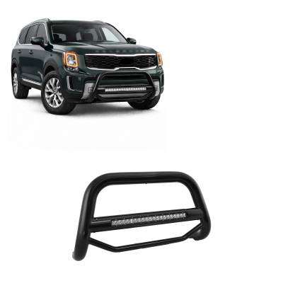 MAX Beacon Bull Bar-Black-2020-2023 Kia Telluride/2020-2023 Hyundai Palisade|Black Horse Off Road