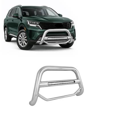 Black Horse Off Road - Max Beacon Bull Bar-Stainless Steel-2023-2024-Kia Sorento | Black Horse Off Road - Image 2