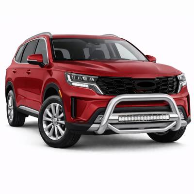 Max Beacon Bull Bar-Stainless Steel-2023-2024-Kia Sorento | Black Horse Off Road