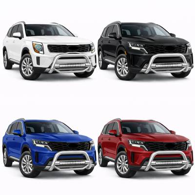 Black Horse Off Road - Max Beacon Bull Bar-Stainless Steel-2023-2024-Kia Sorento | Black Horse Off Road - Image 4