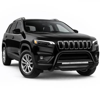 Max Beacon Bull Bar-Black-2022-2024-Jeep Cherokee | Black Horse Off Road