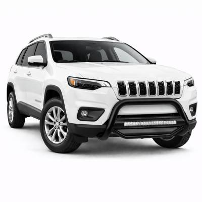 Black Horse Off Road - Max Beacon Bull Bar-Black-2022-2024-Jeep Cherokee | Black Horse Off Road - Image 3