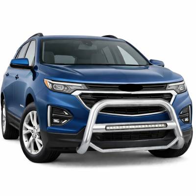 Black Horse Off Road - MAX Beacon Bull Bar-Stainless Steel-2018-2024 GMC Terrain|2018-2024 Chevrolet Equinox|Black Horse Off Road - Image 4