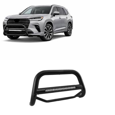 Black Horse Off Road - Max Beacon Bull Bar-Black-2023-2024-Toyota Grand Highlander | Black Horse Off Road - Image 2