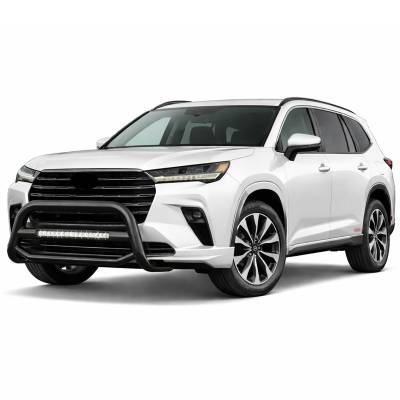 Black Horse Off Road - Max Beacon Bull Bar-Black-2023-2024-Toyota Grand Highlander | Black Horse Off Road - Image 4