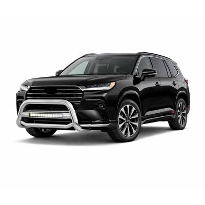 Black Horse Off Road - Max Beacon Bull Bar-Stainless Steel-2023-2024-Toyota Grand Highlander | Black Horse Off Road - Image 2