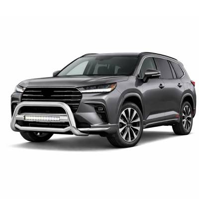 Black Horse Off Road - Max Beacon Bull Bar-Stainless Steel-2023-2024-Toyota Grand Highlander | Black Horse Off Road - Image 3