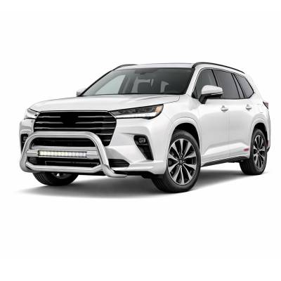 Black Horse Off Road - Max Beacon Bull Bar-Stainless Steel-2023-2024-Toyota Grand Highlander | Black Horse Off Road - Image 4
