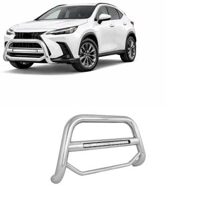 Max Beacon Bull Bar-Stainless Steel-2023-2024-Lexus NX | Black Horse Off Road