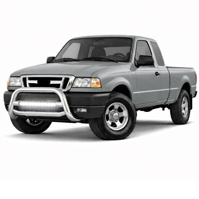 Black Horse Off Road - MAX Beacon Bull Bar-Stainless Steel-2001-2008 Ford Ranger/2001-2010 Mazda B2300|Black Horse Off Road - Image 4