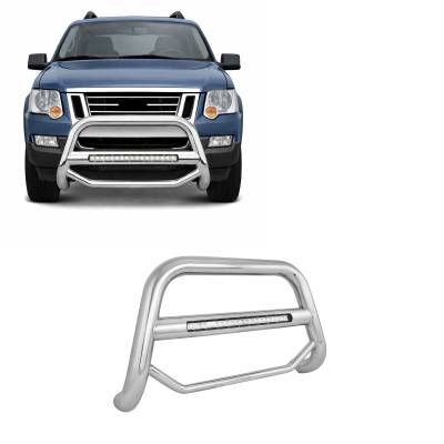 MAX Beacon Bull Bar-Stainless Steel-2006-2010 Ford Explorer/2007-2010 Ford Explorer Sport Trac|Black Horse Off Road