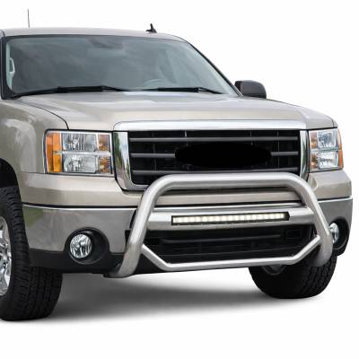 Black Horse Off Road - MAX Beacon Bull Bar-Stainless Steel- Sierra 3500 HD/ Silverado 2500 HD/ Sierra 1500 Limited/Silverado 1500 LD/ Sierra 1500/Silverado 1500|Black Horse Off Road - Image 4