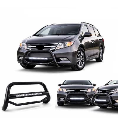 Black Horse Off Road - MAX Beacon Bull Bar-Black-2005-2017 Honda Odyssey|Black Horse Off Road - Image 4
