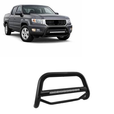 Black Horse Off Road - MAX Beacon Bull Bar-Black-2006-2014 Honda Ridgeline/2003-2008 Honda Pilot/2001-2006 Acura MDX|Black Horse Off Road - Image 2